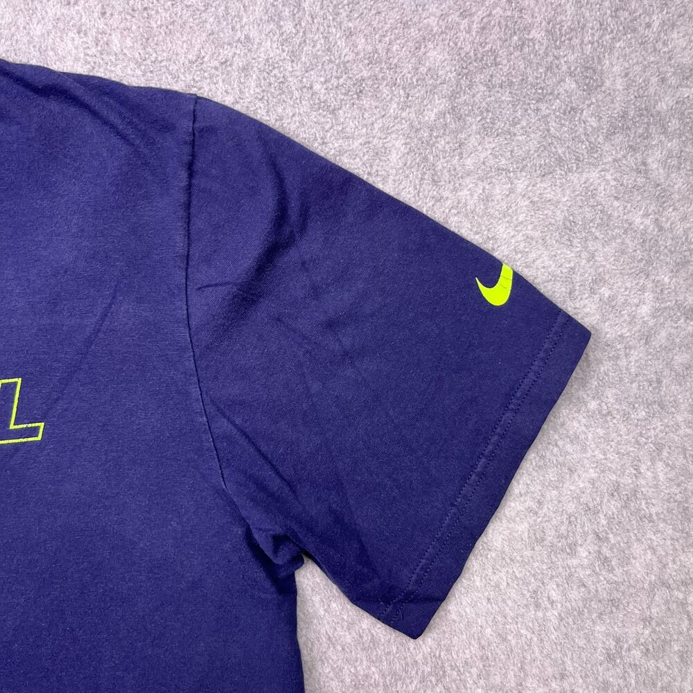 Nike Seattle Seahawks T-Shirt Mens XL Blue Cotton Football NFL Short Sleeve - Picture 3 of 9